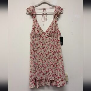 Womens Floral Mini Dress Size XXL #438